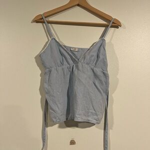 Brandy Melville Sky Blue Camisole 100% linen